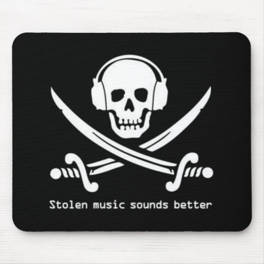 Piraten-Bucht - gestohlene Musik klingt bessere Mousepad (Vorne)