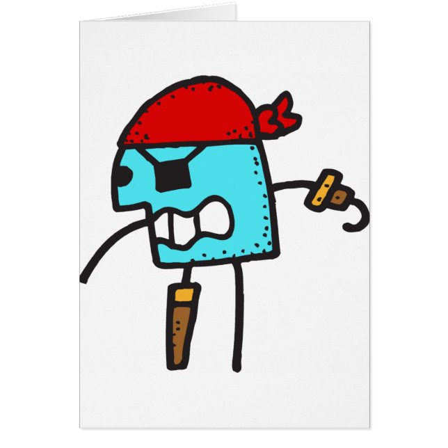 Piraten-Cartoon (Vorne)