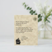 Piraten Cove Halloween-Party Einladung (Stehend Vorderseite)