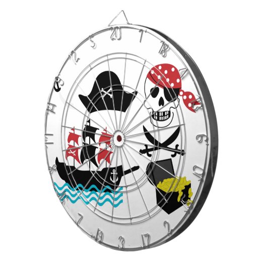 Piraten Dartscheibe (Vorderseite rechts)