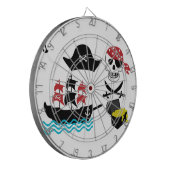 Piraten Dartscheibe (Vorderseite Links)