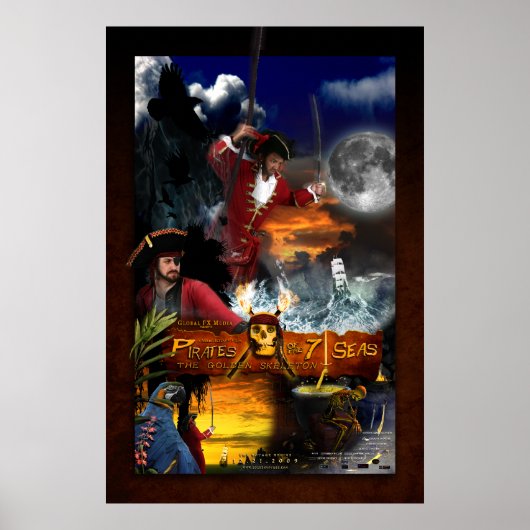 "Piraten der 7 Meere" Poster (Vorne)