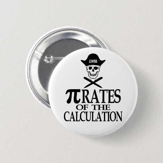 Piraten der Berechnung Button (Vorne & Hinten)