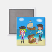 Piraten des Hinterland Magnet (Vorderseite/Rückseite)