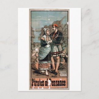 Piraten des Vintagen Theaters von Penzance Postkarte