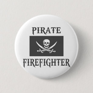 Piraten-Feuerwehrmann Button