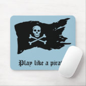 Piraten-Flagge Mousepad (Mit Mouse)