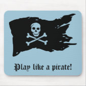 Piraten-Flagge Mousepad (Vorne)