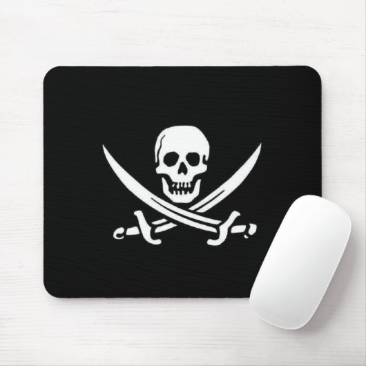 Piraten-Flagge Mousepad (Mit Mouse)