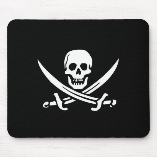 Piraten-Flagge Mousepad (Vorne)