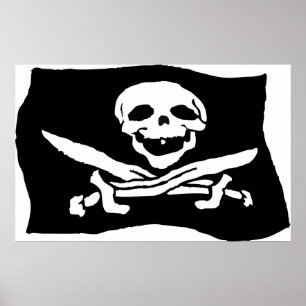 Piraten-Flagge Poster