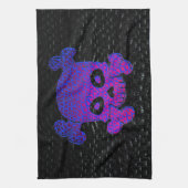 Piraten-Flaggen-kundenspezifisches Lila verblassen Küchentuch (Vertikal)