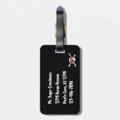 Piraten-Flaggen-Piratenflagge-Gepäck-Umbau Gepäckanhänger (Rückseite vertikal)