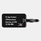 Piraten-Flaggen-Piratenflagge-Gepäck-Umbau Gepäckanhänger (Rückseite horizontal)