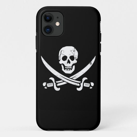 Piraten-Flaggen-Piratenflagge Johns Rackham Case-Mate iPhone Hülle (Rückseite)