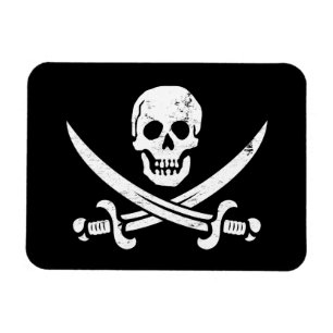 Piraten-Flaggen-Piratenflagge Johns Rackham Magnet