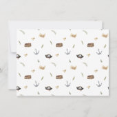 Piraten Foto Geburtstagsparty Einladung (Rückseite)