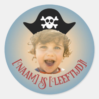 Piraten Foto Sticker – Eigener Name & Alter -