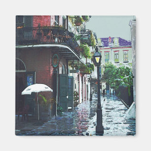 Piraten-Gasse im Regen Magnet