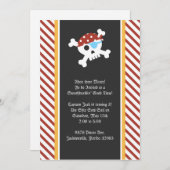 Piraten-Geburtstags-Party Einladung (Vorne/Hinten)