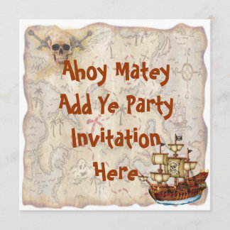 Piraten-Geburtstags-Party Einladung