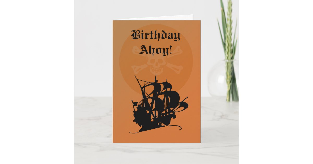 PiratenGeburtstagskarte Karte Zazzle.de