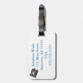 Piraten-Gepäckanhänger Gepäckanhänger (Rückseite vertikal)