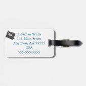 Piraten-Gepäckanhänger Gepäckanhänger (Rückseite horizontal)