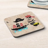 Piraten Getränkeuntersetzer (Linke Seite)