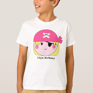 Piraten-Gewohnheits-Shirt KRW niedliches rosa T-Shirt