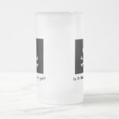 Piraten-glückliche Stunden-kundenspezifische Mattglas Bierglas (Mittel)