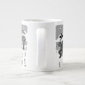 Piraten grasen mit einem Holzsteg. Funny Jumbo-Tasse (Rückseite)