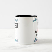 Piraten-großer Bruder Zweifarbige Tasse (Mittel)
