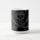 Piraten-Hacker-Dunkelheits-Tasse Kaffeetasse (Mittel)