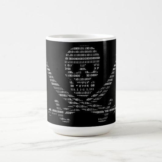 Piraten-Hacker-Dunkelheits-Tasse Kaffeetasse (Mittel)