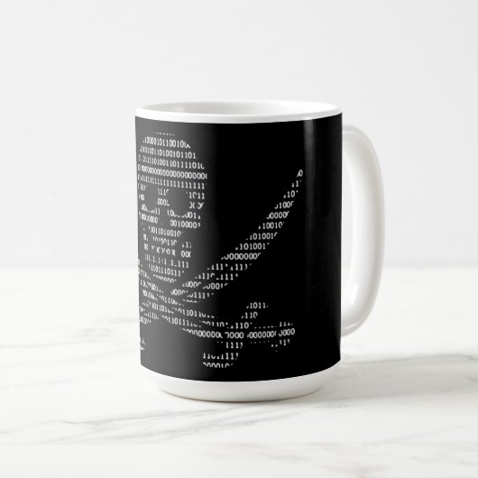 Piraten-Hacker-Dunkelheits-Tasse Kaffeetasse (VorderseiteRechts)