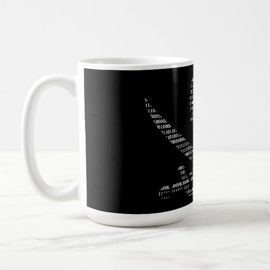 Piraten-Hacker-Dunkelheits-Tasse Kaffeetasse (Links)