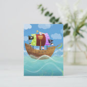 Piraten-Heuschrecken Postkarte (Stehend Vorderseite)