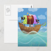 Piraten-Heuschrecken Postkarte (Vorne/Hinten)