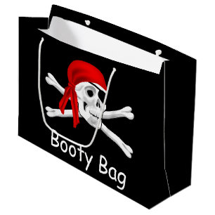 Piraten-Hintern-Beutel Lg Geschenktasche Große Geschenktüte