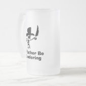 Piraten-Identifikation eher plündert Mattglas Bierglas (Vorderseite Links)