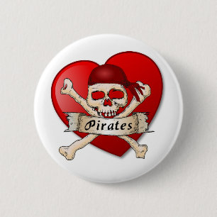 Piraten im Abzeichen Button
