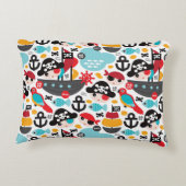 Piraten im Retro-Segment Dekokissen (Rückseite)