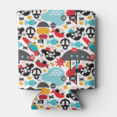 Piraten im Retro-Segment Dosenkühler (Rückseite)