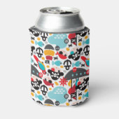 Piraten im Retro-Segment Dosenkühler (Kanne Rückseite)