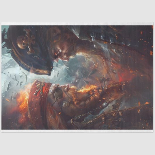 Piraten in einem duell-deoupage-Gewebepapier Seidenpapier (Vorderseite)