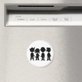 Piraten in Silhouette Magnet (In Situ (Geschirrspüler))