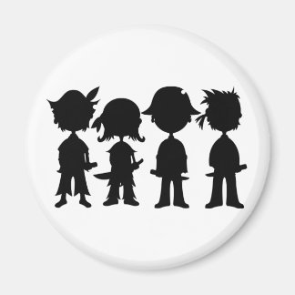 Piraten in Silhouette Magnet