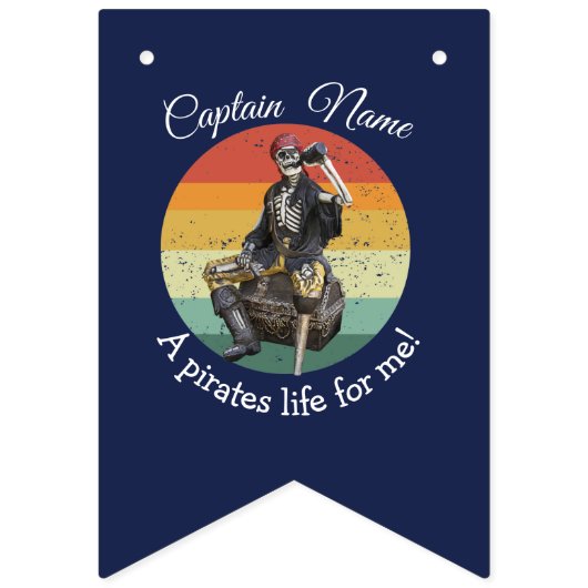 Piraten-Jagdfahnen Wimpelkette (Zweite Fahne)