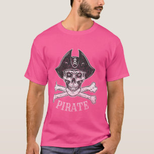 Piraten-Jolly-Roger-Flagge Männer Frauen Totenkopf T-Shirt